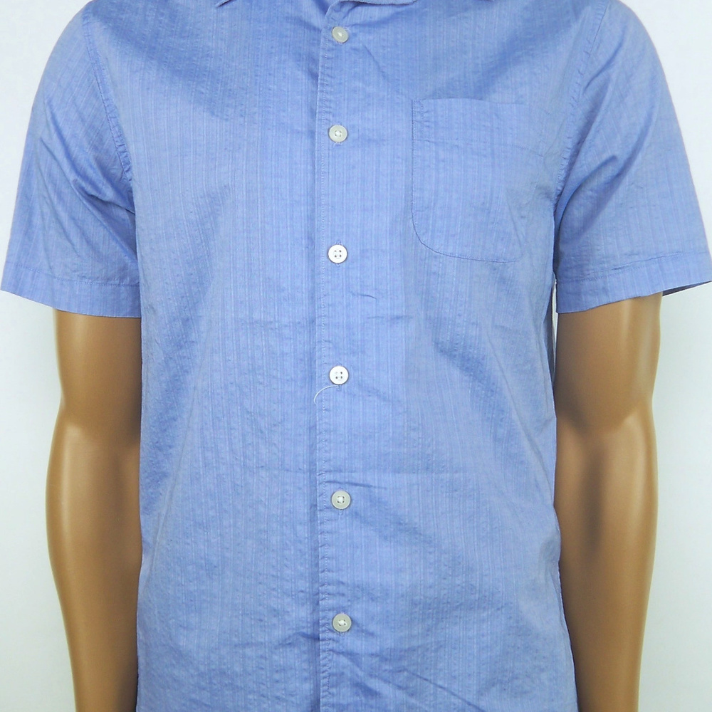 CREMIEUX Classics Short Sleeve Button Blue